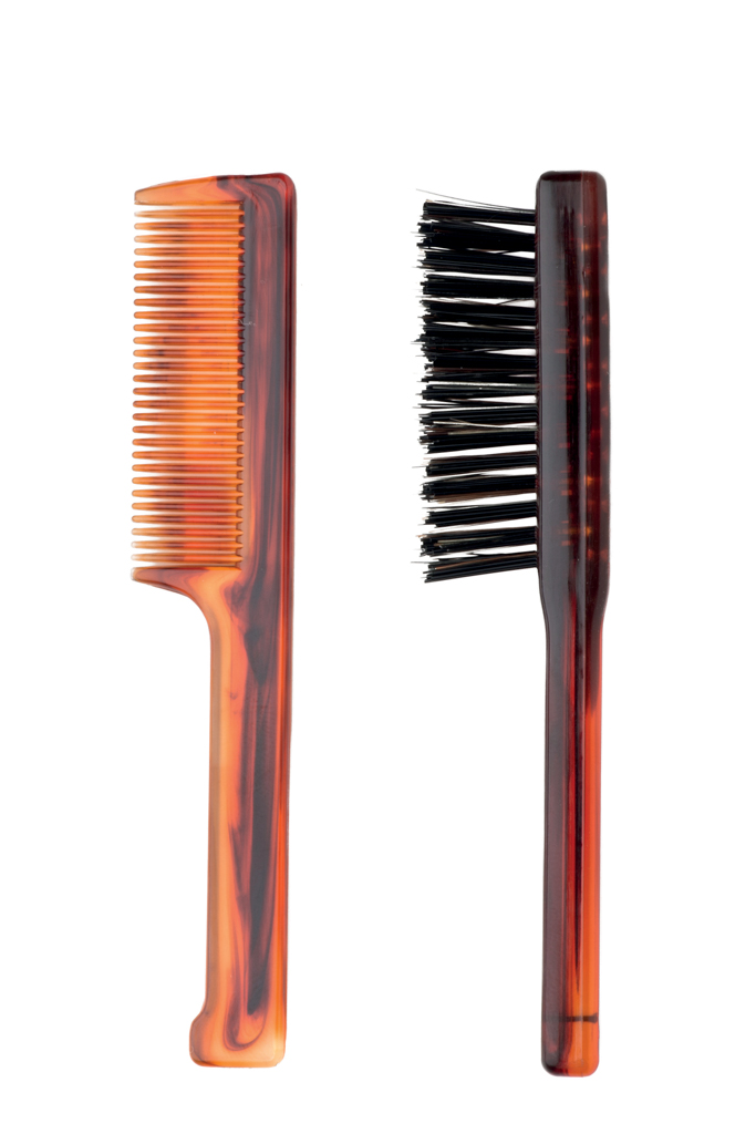 Set pettine baffi e spazzolina barba