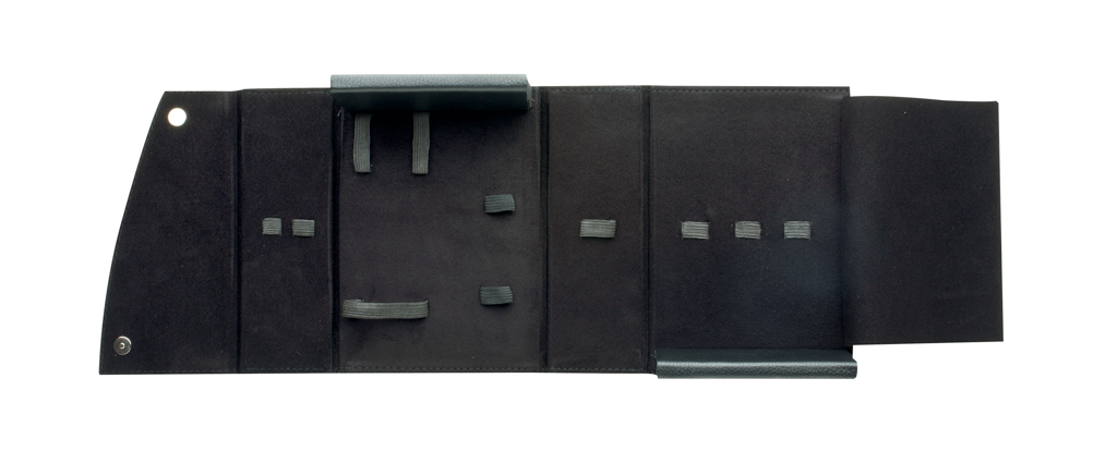 Astuccio Nero In Pelle Grande