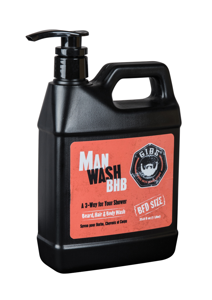 Shampoo per barba Gibs Grooming: Man Wash BHB 1000 ml